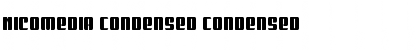Download Nicomedia Condensed Condensed Font
