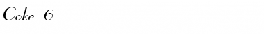 Download Coke 6 Italic Font Title Preview