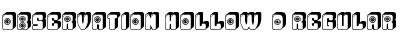 Download Observation Hollow 3D Regular Font