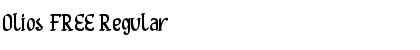 Download Olios FREE Regular Font Title Preview