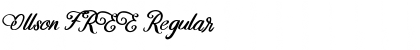 Download Ollson FREE Regular Font Title Preview