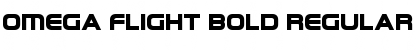 Download Omega Flight Bold Regular Font Title Preview