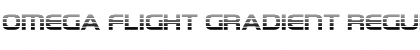 Download Omega Flight Gradient Regular Font Title Preview