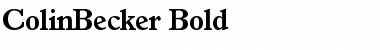 Download ColinBecker Bold Font Title Preview