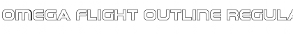 Download Omega Flight Outline Regular Font Title Preview