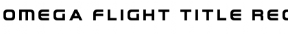 Download Omega Flight Title Regular Font Title Preview