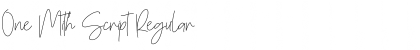 Download One Mith Script Regular Font Title Preview