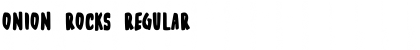 Download Onion Rocks Regular Font Title Preview