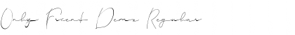 Download Only Friend Demo Regular Font Title Preview