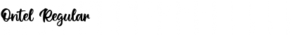 Download Ontel Regular Font Title Preview