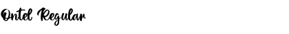 Download Ontel Regular Font Title Preview