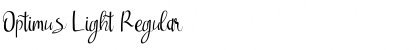 Download Optimus Light Regular Font Title Preview