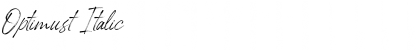 Download Optimust Italic Font Title Preview