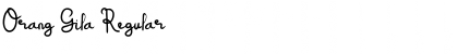 Download Orang Gila Regular Font Title Preview