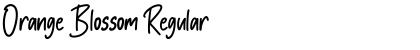 Download Orange Blossom Regular Font Title Preview