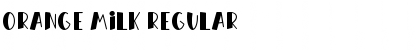 Download Orange Milk Regular Font Title Preview