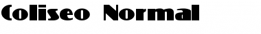 Download Coliseo-Normal Regular Font Title Preview