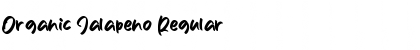 Download Organic Jalapeno Regular Font Title Preview