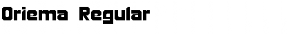 Download Oriema Regular Font Title Preview