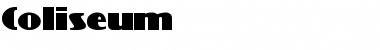 Download Coliseum Regular Font Title Preview