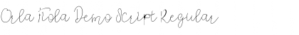 Download Orla Fiola Demo Script Regular Font Title Preview