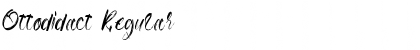 Download Ottodidact Regular Font Title Preview