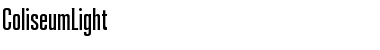 Download ColiseumLight Roman Font Title Preview