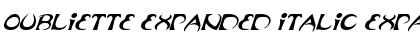 Download Oubliette Expanded Italic Expanded Italic Font Title Preview