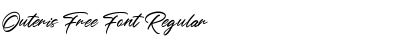 Download Outeris Free Font Regular Font Title Preview