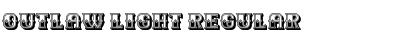 Download Outlaw Light Regular Font Title Preview
