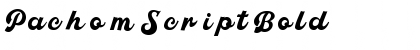 Download Pachom Script Bold Font