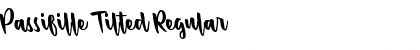 Download Passifille Tilted Regular Font Title Preview