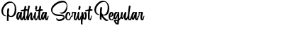 Download Pathita Script Regular Font Title Preview