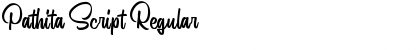 Download Pathita Script Regular Font Title Preview
