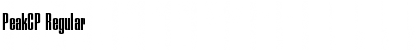 Download PeakCP Regular Font Title Preview