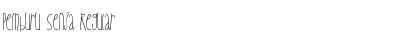 Download Pemburu Senja Regular Font Title Preview