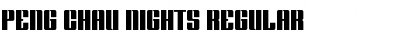 Download Peng Chau Nights Regular Font Title Preview