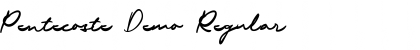 Download Pentecoste Demo Regular Font Title Preview