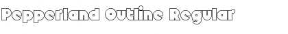 Download Pepperland Outline Regular Font Title Preview