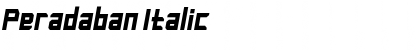 Download Peradaban Italic Font Title Preview