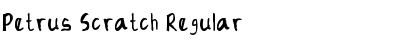 Download Petrus Scratch Regular Font Title Preview