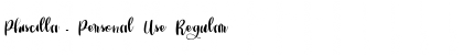Download Phiscilla - Personal Use Regular Font Title Preview
