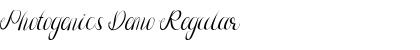 Download Photogenics Demo Regular Font Title Preview