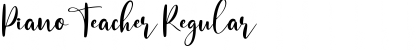 Download PianoTeacher Regular Font Title Preview