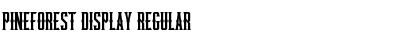 Download Pineforest Display Regular Font Title Preview