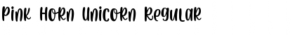 Download Pink Horn Unicorn Regular Font Title Preview