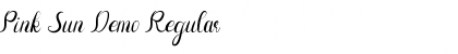 Download Pink Sun Demo Regular Font Title Preview