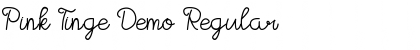 Download Pink Tinge Demo Regular Font Title Preview