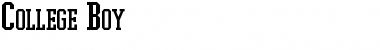 Download College Boy Font Title Preview