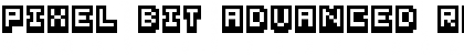 Download Pixel Bit Advanced Regular Font Title Preview